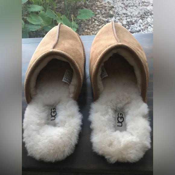 UGG Pearle Scuff Shearling Slippers- NWOT- men’s 8/ women’s 10 - Picture 2 of 16